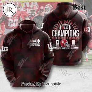 Indiana Hoosiers 2025 Big Ten Championship Game Hoodie Indiana Hoosiers 2025 Big Ten Championship Game Hoodie