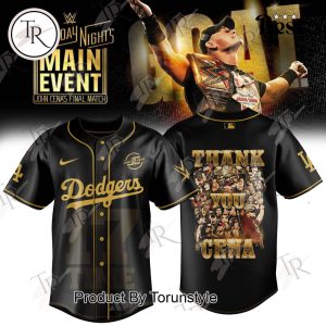 Los Angeles Dodgers X John Cena Saturday Night’s Main Event Final Match 2025 Baseball Jersey