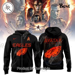 Philadelphia Eagles X Avatar 3 Fire And Ash 2025 Hoodie