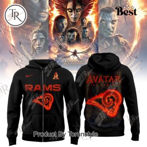 Los Angeles Rams X Avatar 3 Fire And Ash 2025 Hoodie