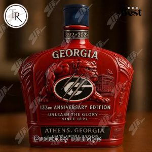 Georgia Bulldogs 133rd Anniversary Whiskey Bottle