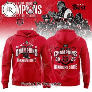 Arkansas State Red Wolves XBox Bowl Champions 2025 Hoodie