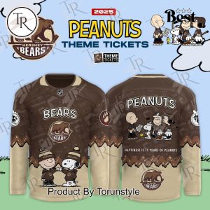 Hershey Bears X Peanuts Theme Tickets 2025 Hockey Jersey