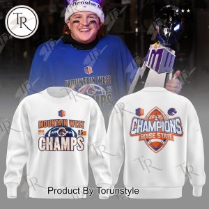 Boise State Broncos 2025 Mountain West Champs Hoodie