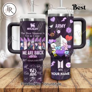 BTS We Are Back 12th Anniversary Custom Name 40oz Tumbler