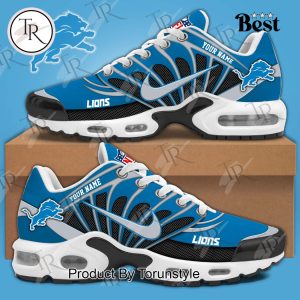 Detroit Lions Classic Design Custom Name TN Shoes