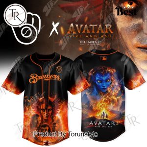 Milwaukee Brewers x Avatar 3 Fire & Ash 2025 Baseball Jersey
