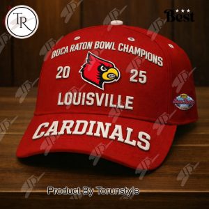 Louisville Cardinals Boca Raton Bowl Champions 2025 Cap