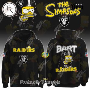 Las Vegas Raiders X The Simpsons New Design 2025 Hoodie