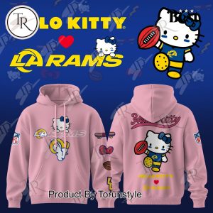 Los Angeles Rams X Hello Kitty 2025 Pink Edition Hoodie