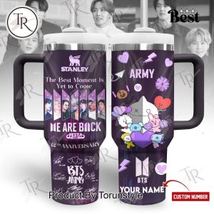 BTS We Are Back 12th Anniversary Custom Name 40oz Tumbler