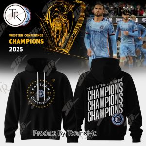 New York City FC X Western Conference Champions 2025 Hoodie