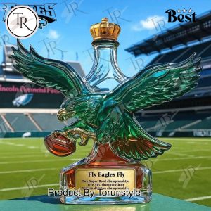 Philadelphia Eagles “Fly Eagles Fly” Whiskey Bottle