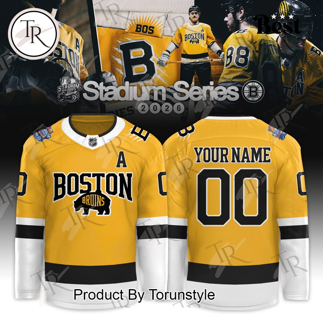 Boston Bruins Stadium Series 2026 Custom Hockey Jersey Boston Bruins Stadium Series 2026 Custom Hockey Jersey