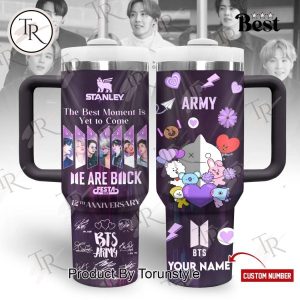 BTS We Are Back 12th Anniversary Custom Name 40oz Tumbler