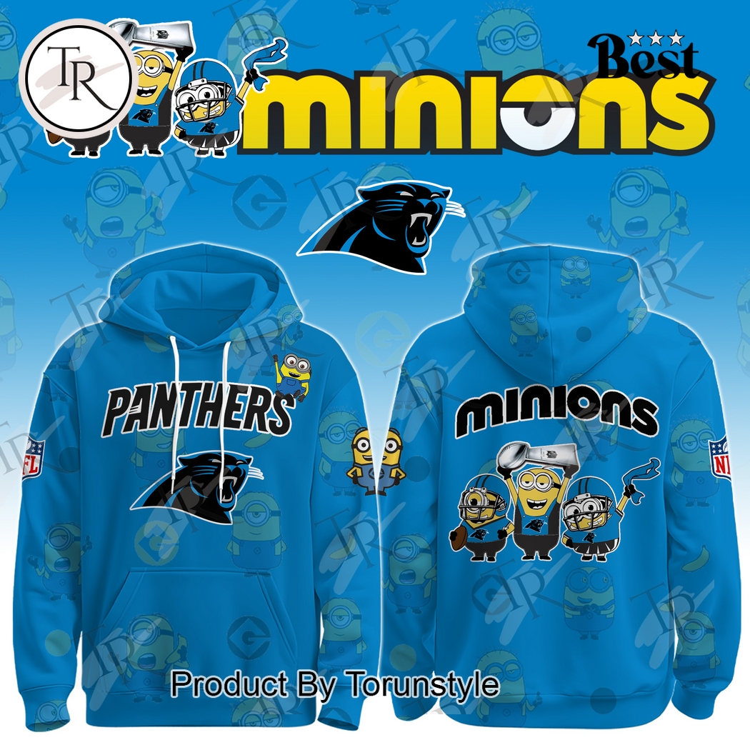 Carolina Panthers X Minions 2025 New Design Hoodie Carolina Panthers X Minions 2025 New Design Hoodie