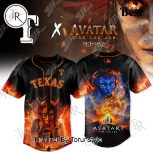 Texas Rangers x Avatar 3 Fire & Ash 2025 Baseball Jersey