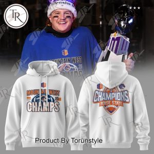 Boise State Broncos 2025 Mountain West Champs Hoodie