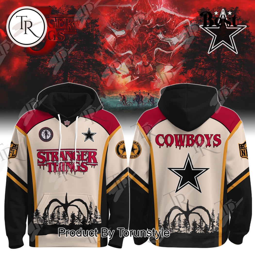 Dallas Cowboys X Stranger Things Season Five 2025 Hoodie Dallas Cowboys X Stranger Things Season Five 2025 Hoodie