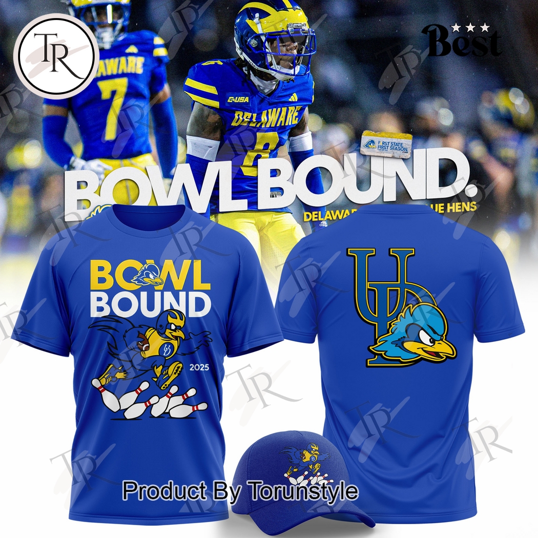 Delaware Fighting Blue Hens X Bowl Bound 2025 Hoodie Delaware Fighting Blue Hens X Bowl Bound 2025 Hoodie