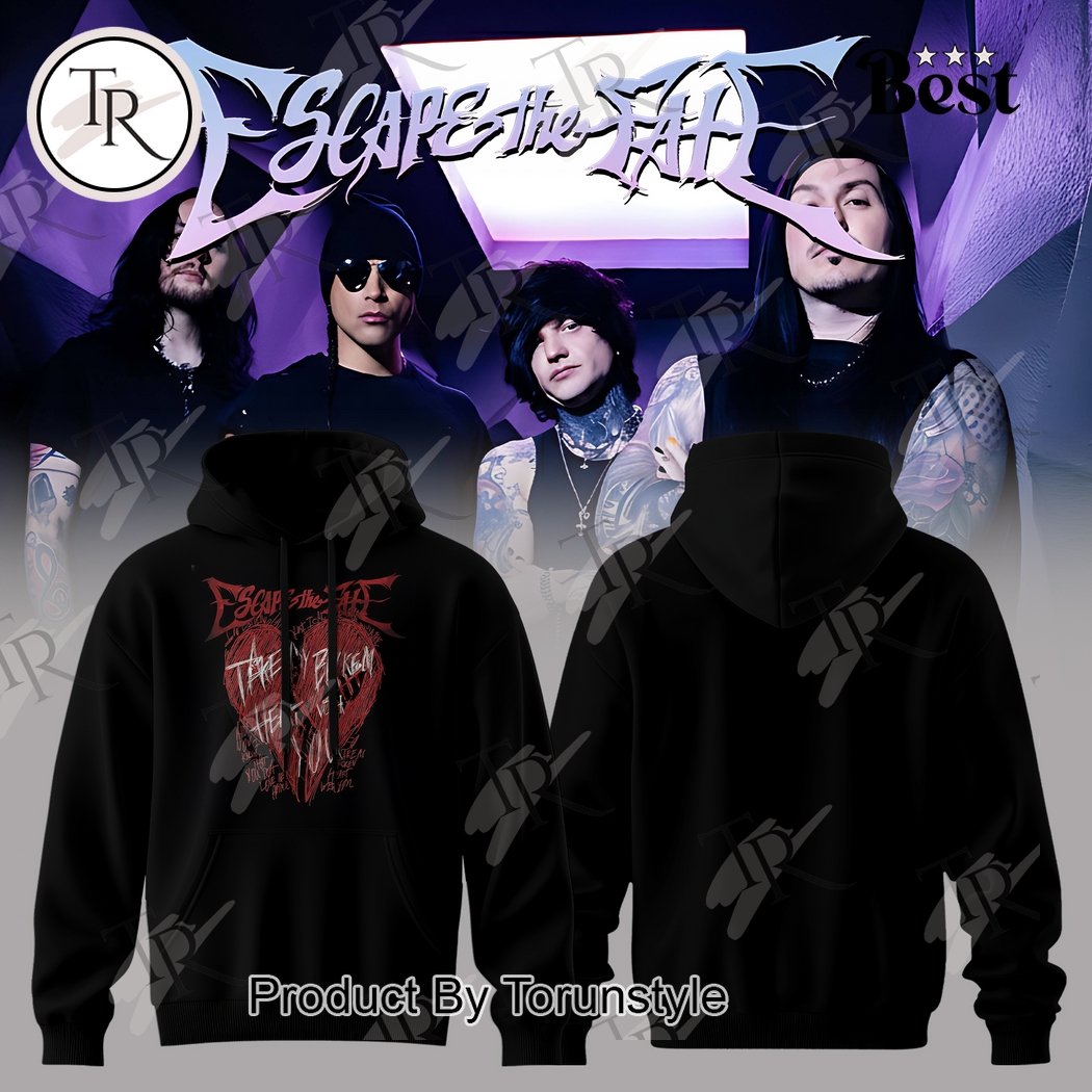 Escape The Fate Sleepless Empire Tour Black Hoodie Escape The Fate Sleepless Empire Tour Black Hoodie
