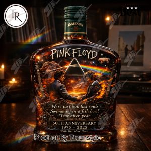 Pink Floyd 50th Anniversary 1975-2025 Whiskey Bottle