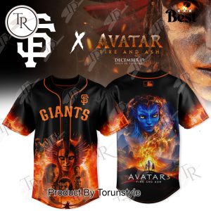 San Francisco Giants x Avatar 3 Fire & Ash 2025 Baseball Jersey