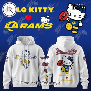 Los Angeles Rams X Hello Kitty 2025 White Edition Hoodie