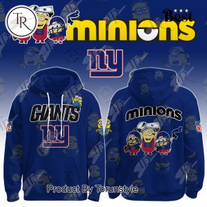 New York Giants X Minions 2025 New Design Hoodie