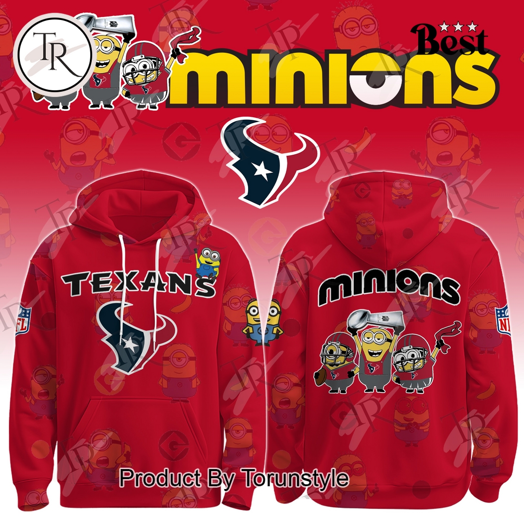 Houston Texans X Minions 2025 New Design Hoodie Houston Texans X Minions 2025 New Design Hoodie
