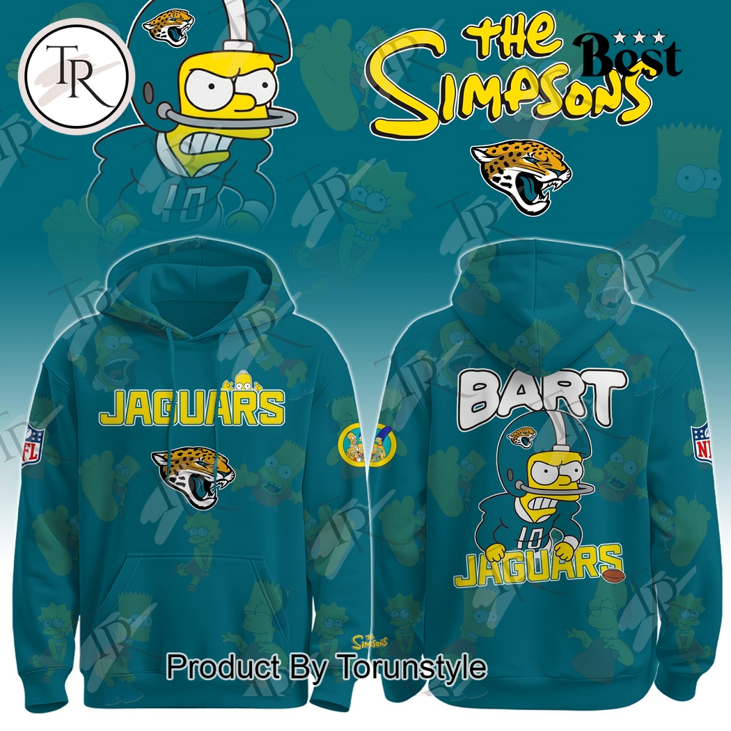 Jacksonville Jaguars X The Simpsons New Design 2025 Hoodie Jacksonville Jaguars X The Simpsons New Design 2025 Hoodie