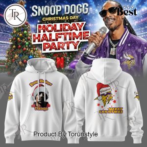 Minnesota Vikings X Snoop Dogg Holiday Halftime Party 2025 White Hoodie