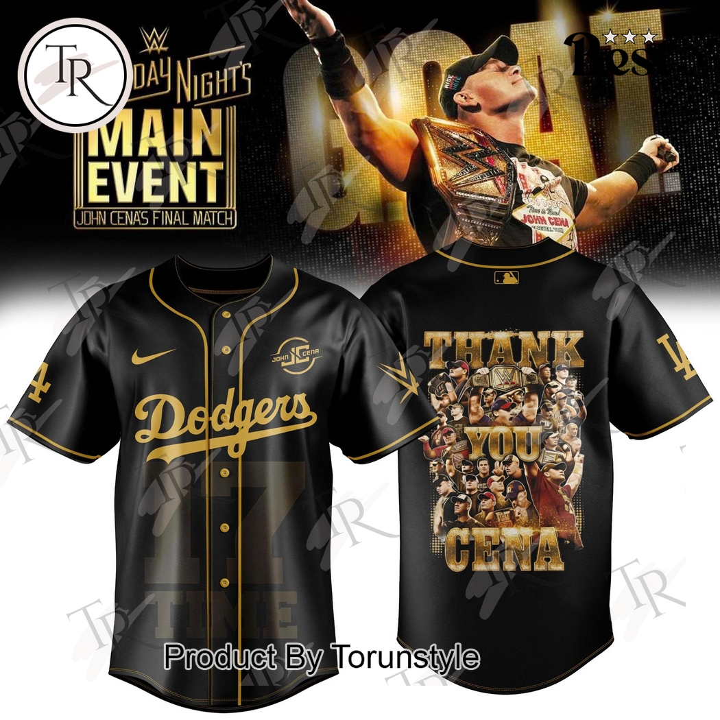 Los Angeles Dodgers X John Cena Saturday Night's Main Event Final Match 2025 Baseball Jersey Los Angeles Dodgers X John Cena Saturday Night's Main Event Final Match 2025 Baseball Jersey