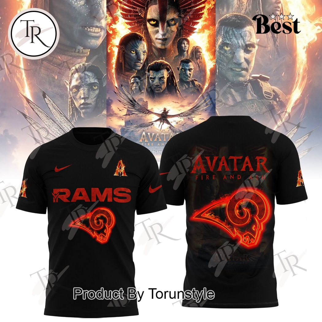 Los Angeles Rams X Avatar 3 Fire And Ash 2025 Hoodie Los Angeles Rams X Avatar 3 Fire And Ash 2025 Hoodie