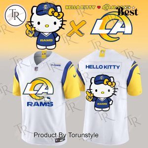 Los Angeles Rams X Hello Kitty 2025 White Football Jersey