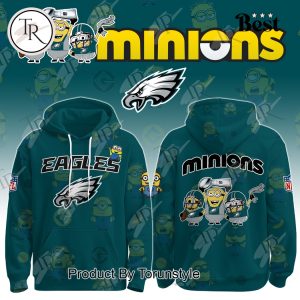 Philadelphia Eagles X Minions 2025 New Design Hoodie