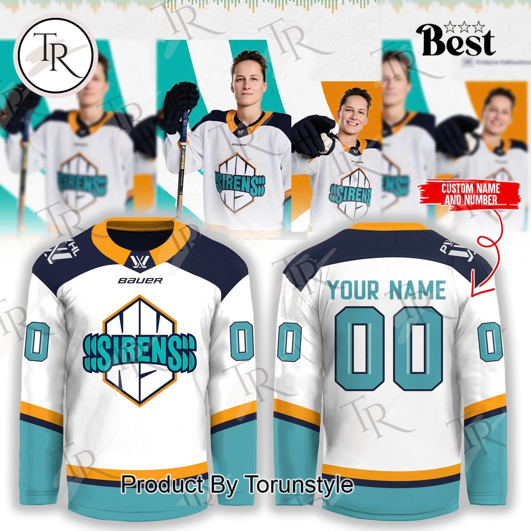 New York Sirens 2025 Classic Edition Custom Name Hockey Jersey New York Sirens 2025 Classic Edition Custom Name Hockey Jersey