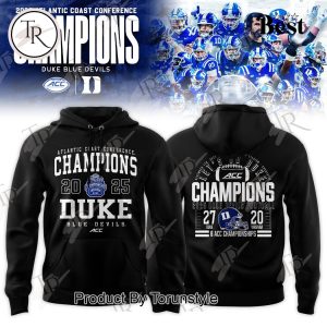 Duke Blue Devils 2025 Atlantic Coast Conference Champions Hoodie