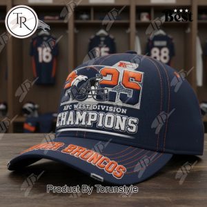 Denver Broncos AFC West Division Champions 2025 Cap
