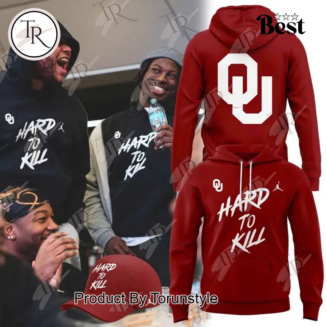 Oklahoma Sooners 2025 Hard To Kill Red Hoodie Oklahoma Sooners 2025 Hard To Kill Red Hoodie
