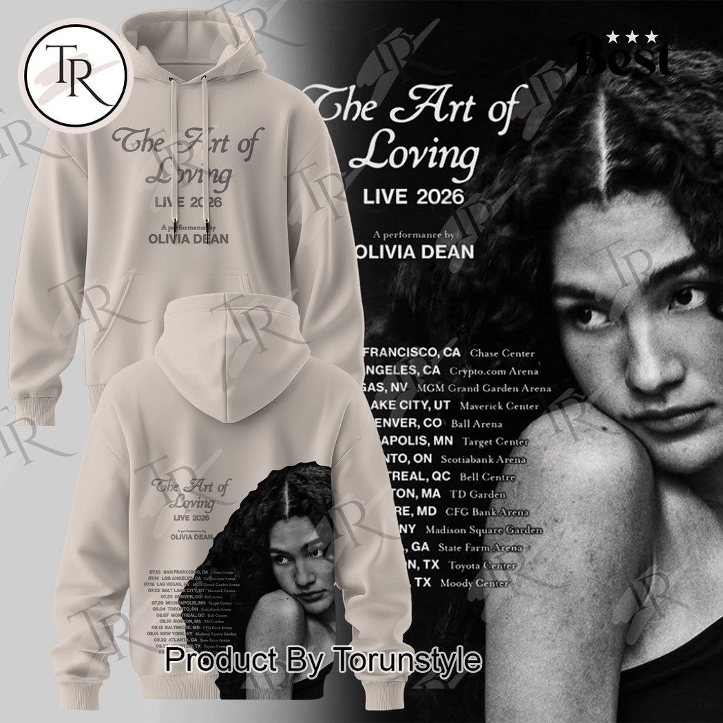 Olivia Dean Live 2026 The Art Of Loving Hoodie Olivia Dean Live 2026 The Art Of Loving Hoodie