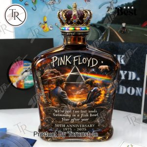 Pink Floyd 50th Anniversary 1975-2025 Whiskey Bottle