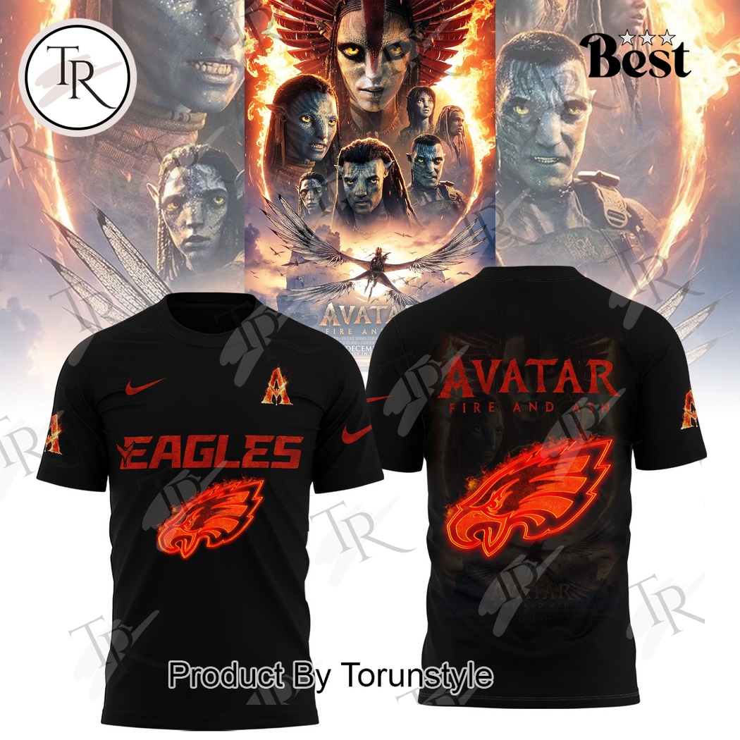 Philadelphia Eagles X Avatar 3 Fire And Ash 2025 Hoodie Philadelphia Eagles X Avatar 3 Fire And Ash 2025 Hoodie