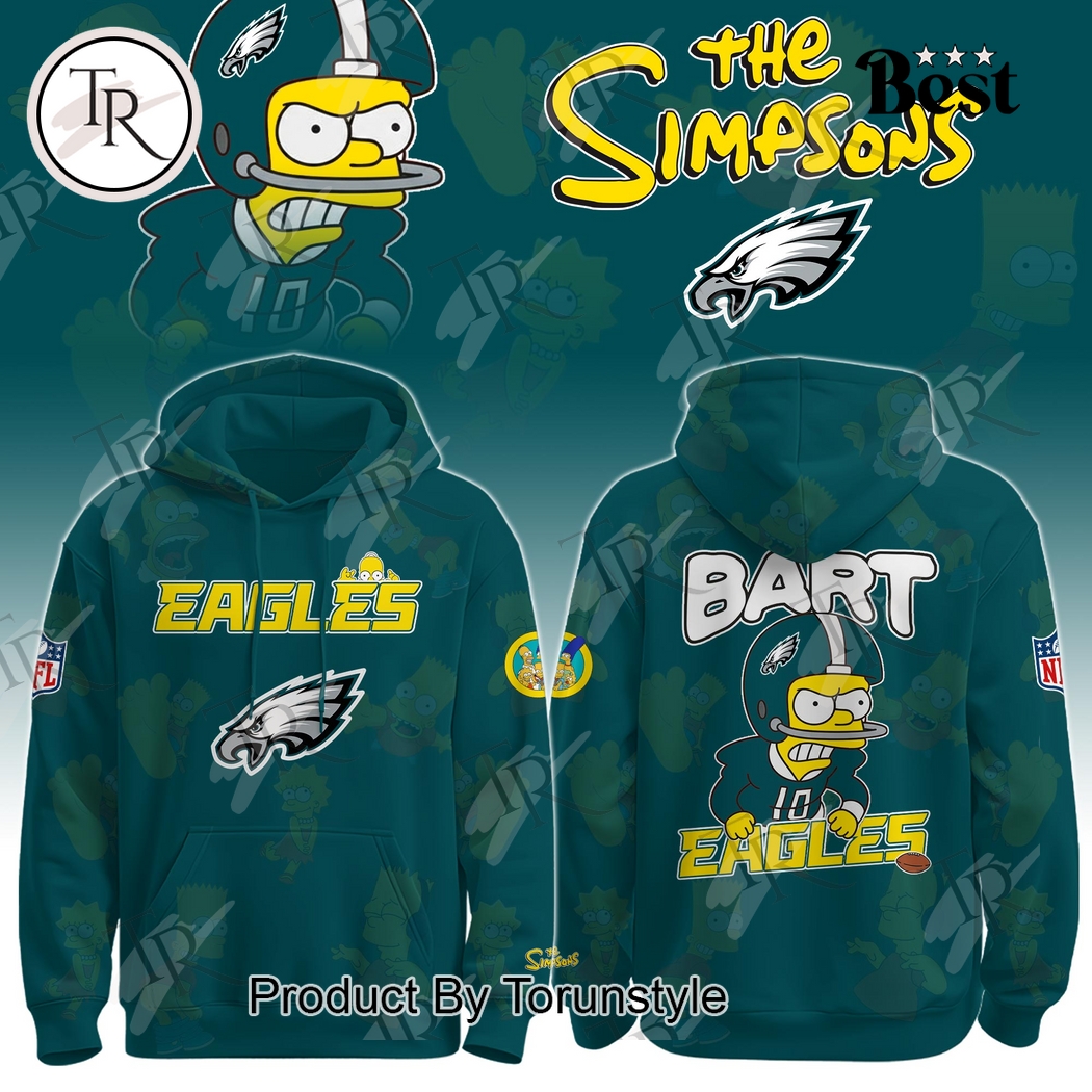 Philadelphia Eagles X The Simpsons New Design 2025 Hoodie Philadelphia Eagles X The Simpsons New Design 2025 Hoodie