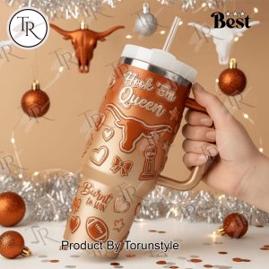Texas Longhorns Hook 'Em Queen 40oz Tumbler