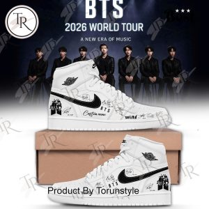 BTS 2026 World Tour A New Era Of Music Custom Name Air Jordan 1 Shoes