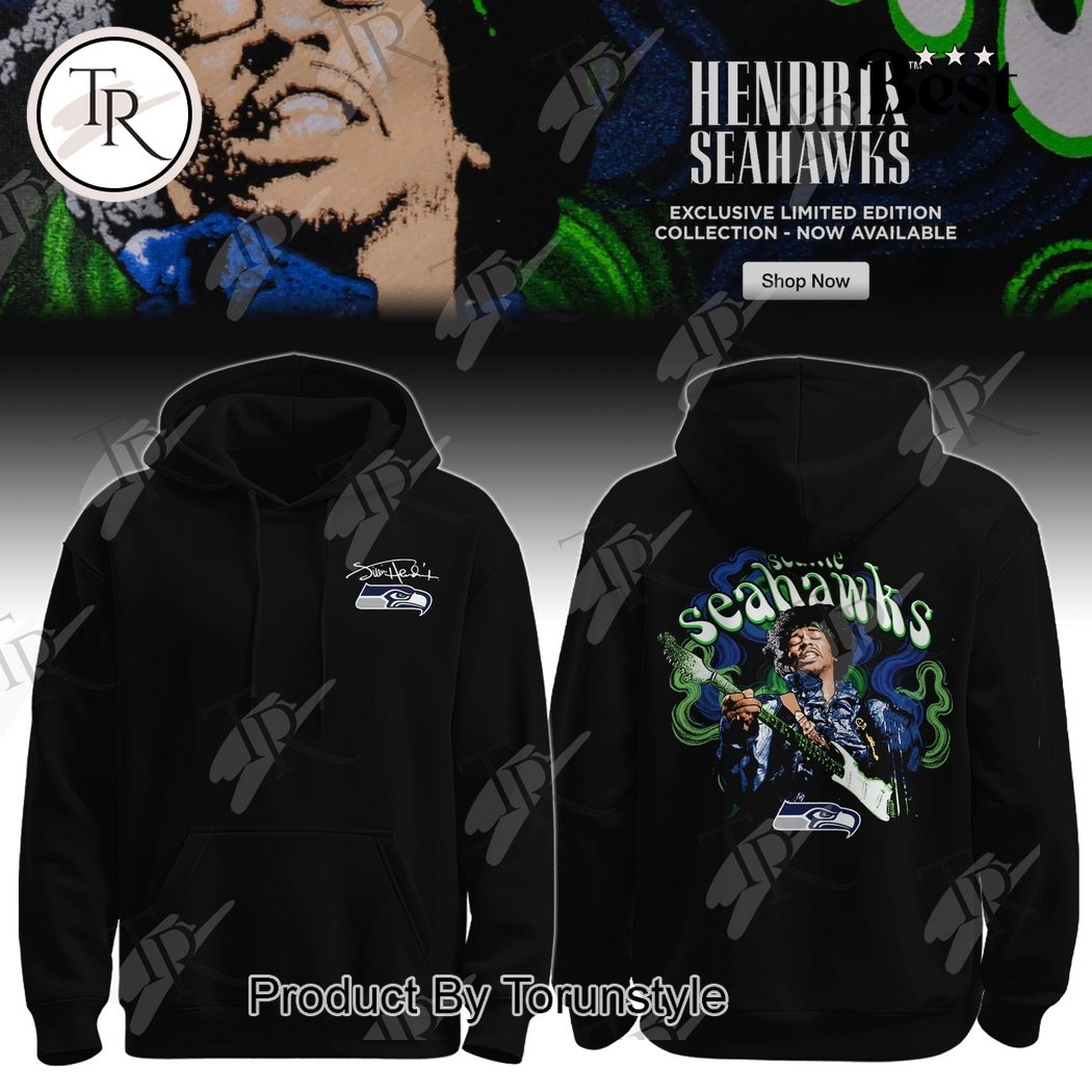 Seattle Seahawks X Jimi Hendrix Limited 2025 Hoodie Seattle Seahawks X Jimi Hendrix Limited 2025 Hoodie