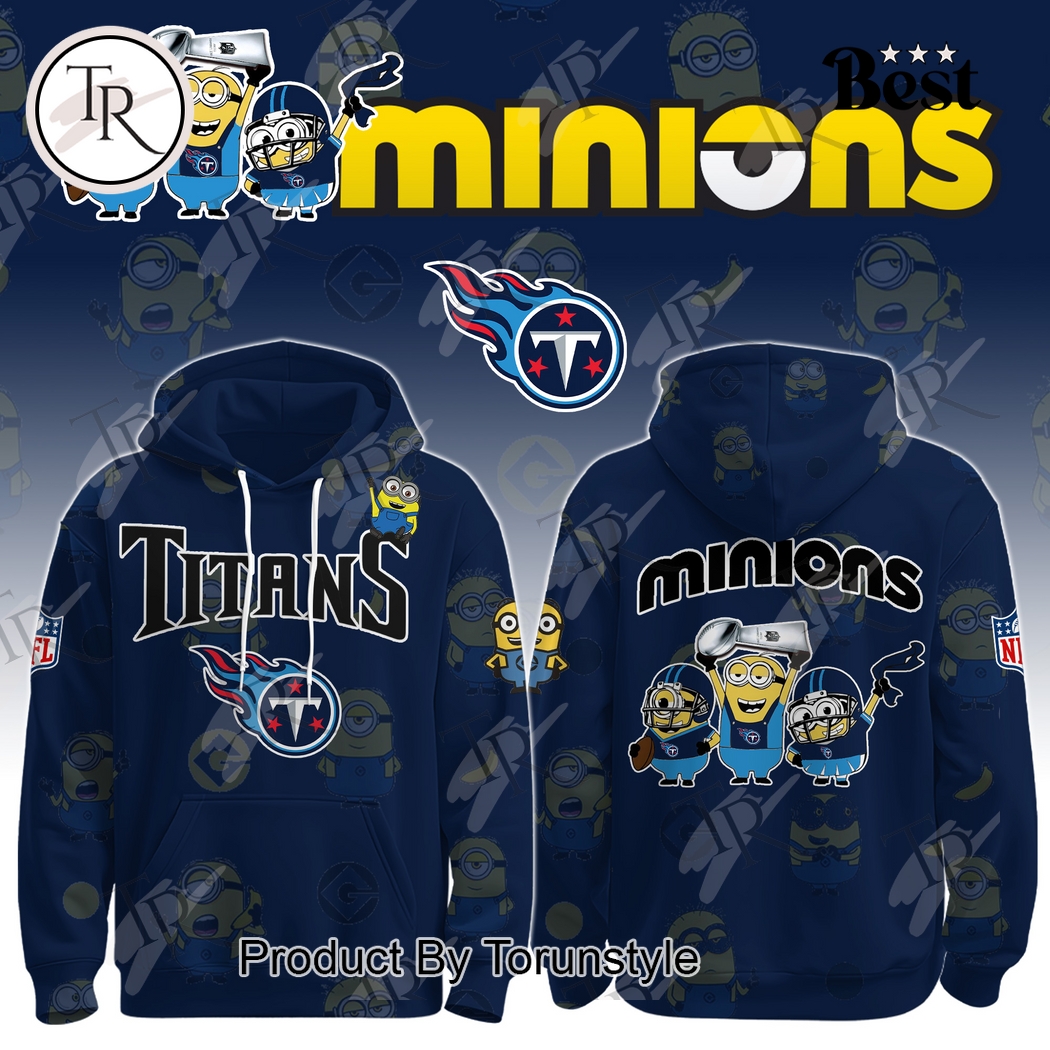 Tennessee Titans X Minions 2025 New Design Hoodie Tennessee Titans X Minions 2025 New Design Hoodie