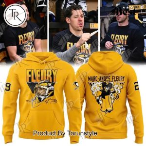 Marc-Andre Fleury X Pittsburgh Penguins 2025 Hoodie – Yellow