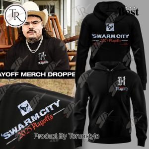 Houston Texans 2025 Playoffs “S.W.A.R.M City” Hoodie – Black